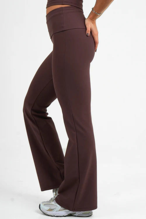 Flare Leggings - BROWNIE